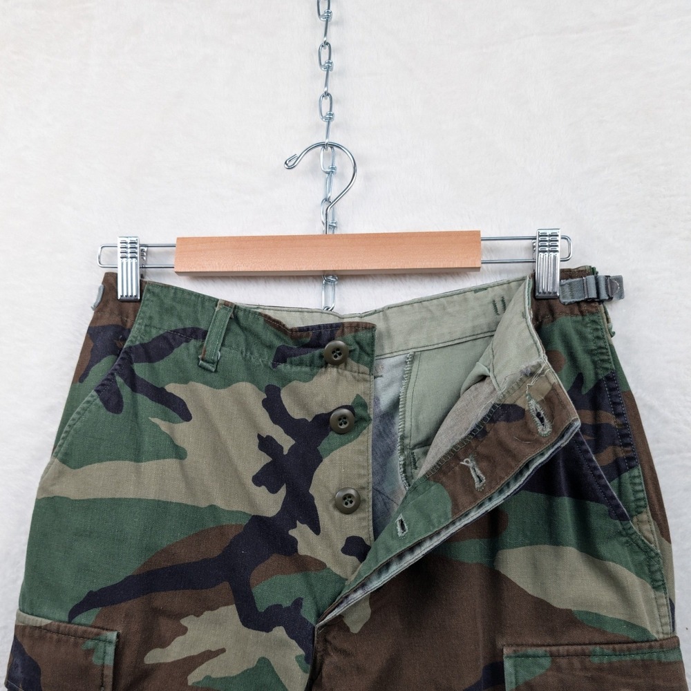 VTG Military Cargo Pants Men's 30x32 S Green Woodland Camo Tactical Utility 90s
